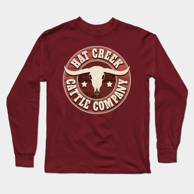 Hat Creek Cattle Company Logo Long Sleeve T-Shirt by robotrobotROBOT